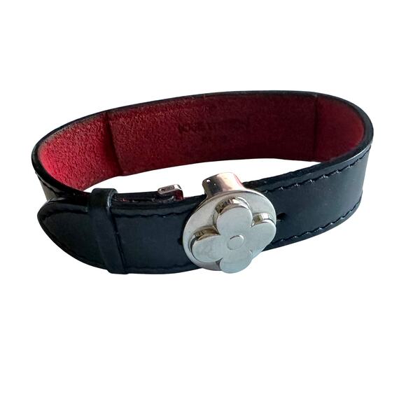 Louis Vuitton Black Leather Monogram Wish Bracelet - Picture 1 of 16